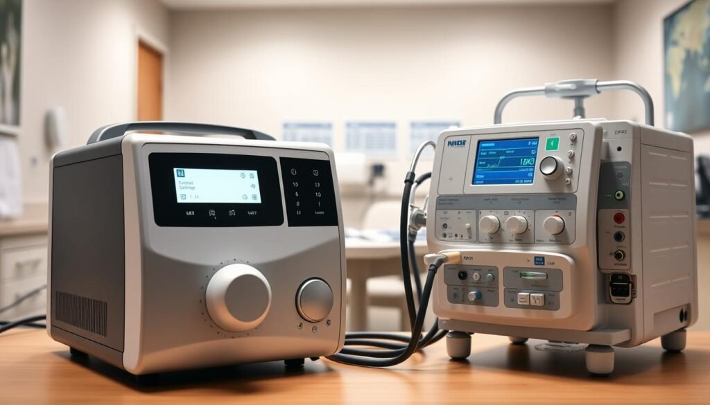 CPAP 與呼吸機的比較 CPAP 與呼吸機的比較